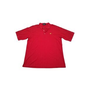 Vintage Masters Collection Mens Red Pima Cotton Golf Polo Shirt Size Large